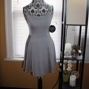 Hot Topic Silver Skater Dress